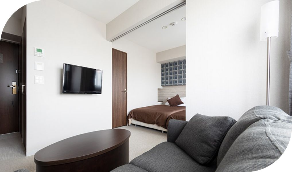 ホテルの部屋の写真